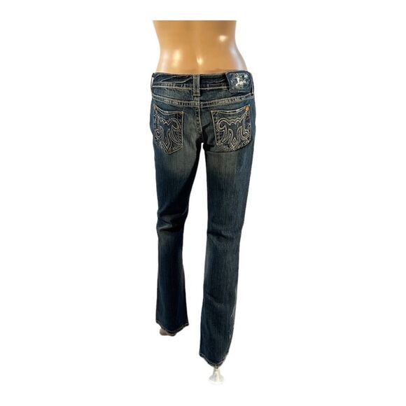 MEK DENIM USA Mykonos Women’s Jeans Straight Leg Dark Wash Denim Size 27x34 - Picture 6 of 15